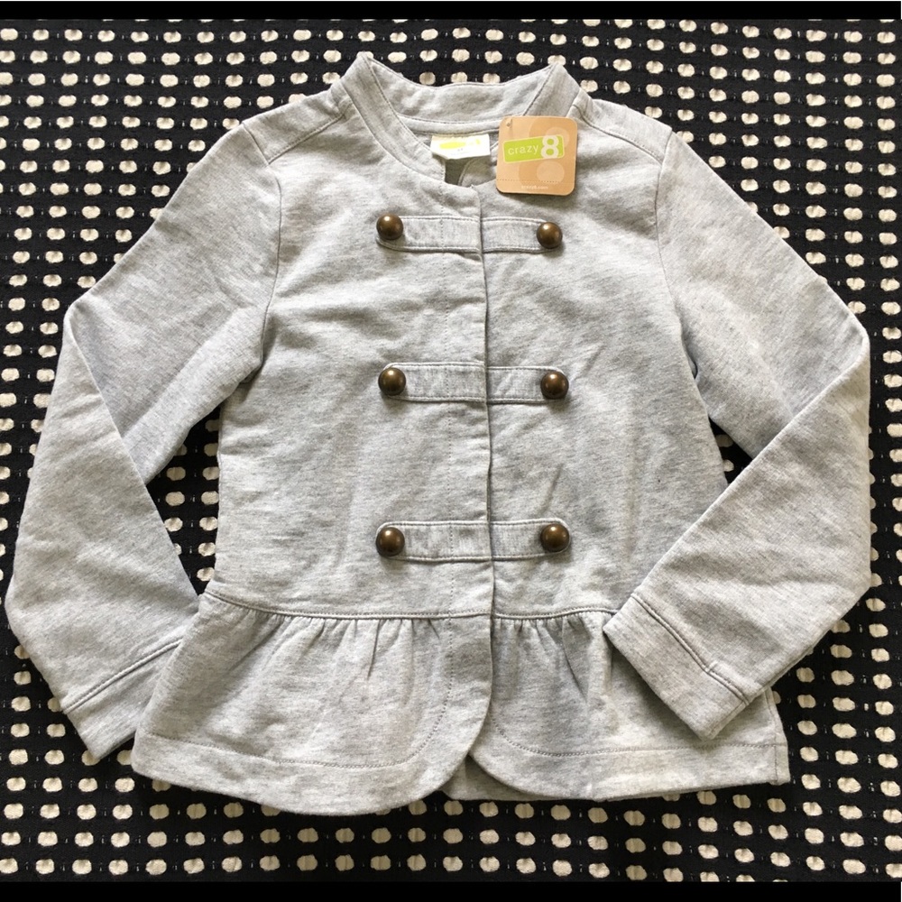 NWT Crazy 8 Cotton Military Jacket Size 5T